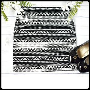 Aztec print skirt